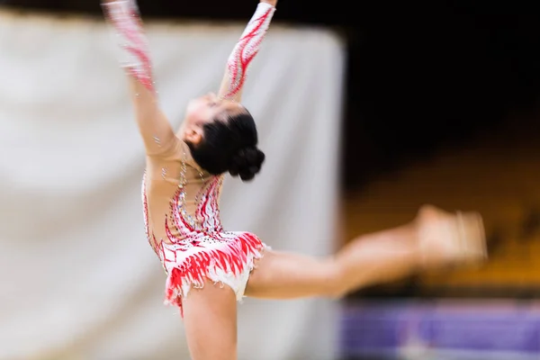 Rytmisk gymnastik konkurrens - suddig — Stockfoto