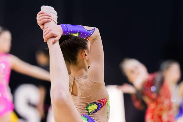 Competencia de gimnasia rítmica — Foto de Stock