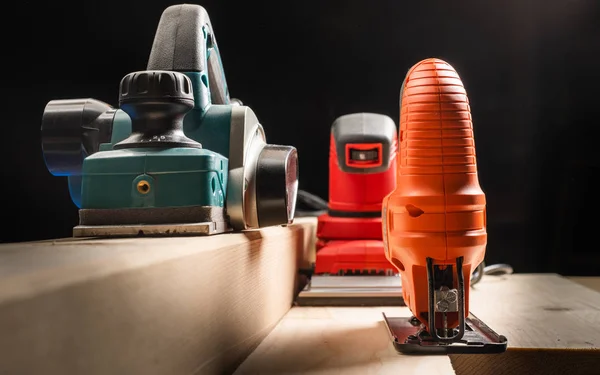 Electric sandpaper, jig saw,electric sander. — Stock Image Electric sandpaper, jig saw,electric sander. Stock Image