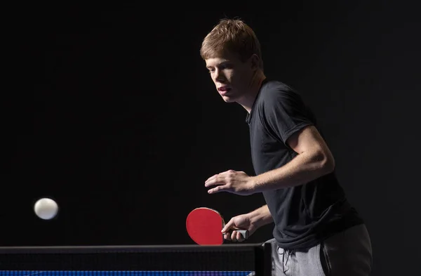 Joven jugador de tenis. Fitness, salud . — Foto de Stock