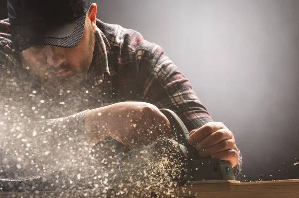 Gli aerei di operaio il legno — Foto Stock