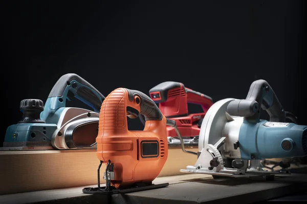 Electric tool.Electric sandpaper, jig saw,electric sander. — Stock Image Electric Tool Electric Sandpaper Jig Saw Electric Sander Royalty Free Stock Images