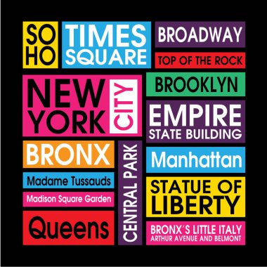 New york city tipografi