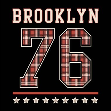 Atletik brooklyn tipografi