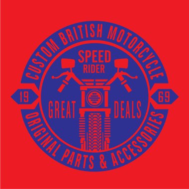 Motosiklet İngiliz tipografi