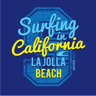 Callifornia sörf tipografi