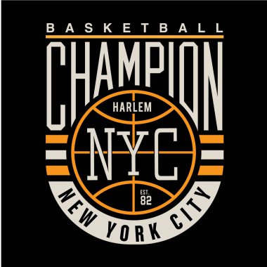 Basketbol spor tipografi, t-shirt grafiği
