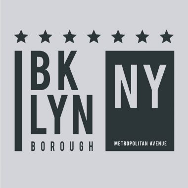Brookyln New york tipografi