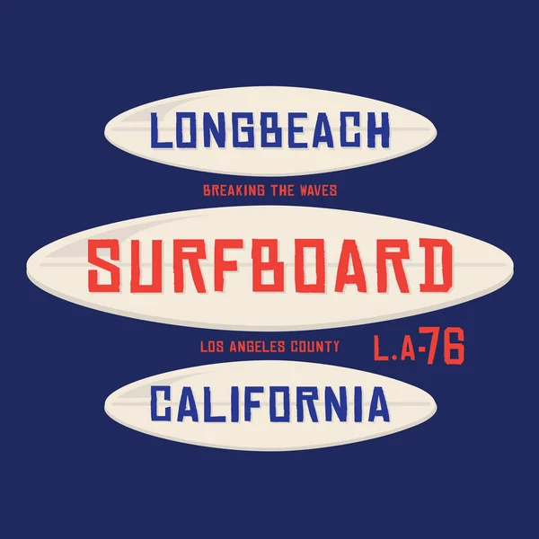 Tipografía de Surf California — Vector de stock