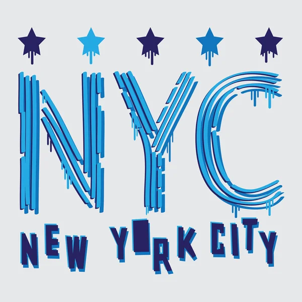 Tipografia da cidade de Nova Iorque —  Vetores de Stock