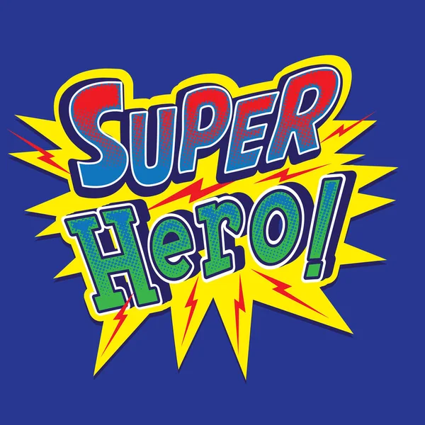 超级英雄排版 Shirt — 图库矢量图片