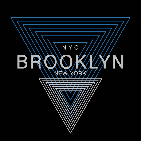 Brooklyn Nyc tipografi, t-shirt grafiği