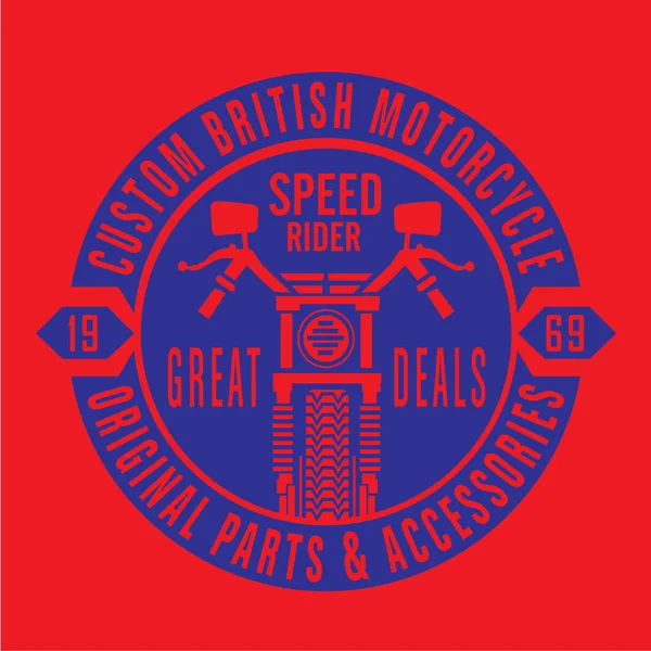 Motosiklet İngiliz tipografi