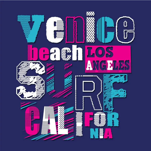 California surf typograhy — Stock Vector