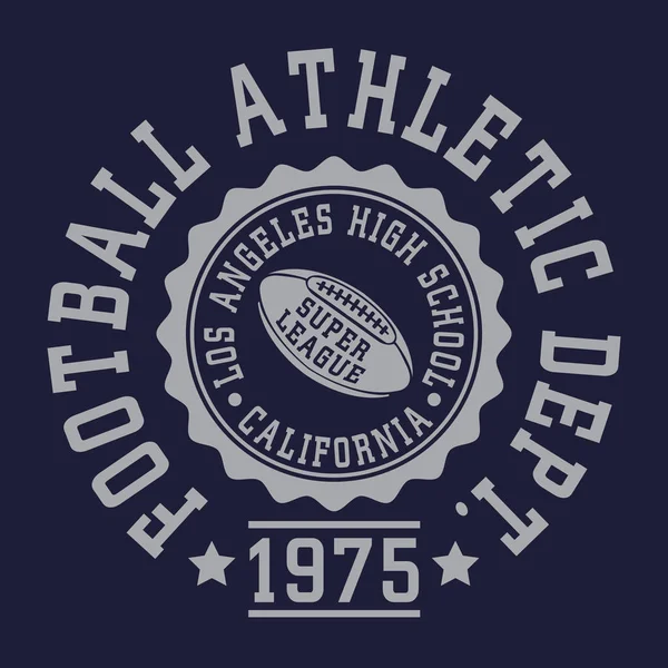 Typographie du football sportif — Image vectorielle