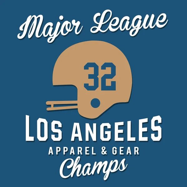 Football Los Angeles Typographie Shirt Graphique — Image vectorielle