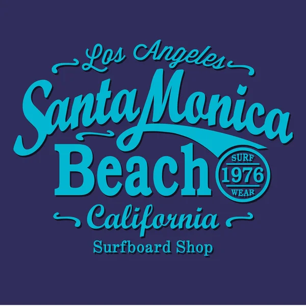 Kalifornien surf typografi — Stock vektor