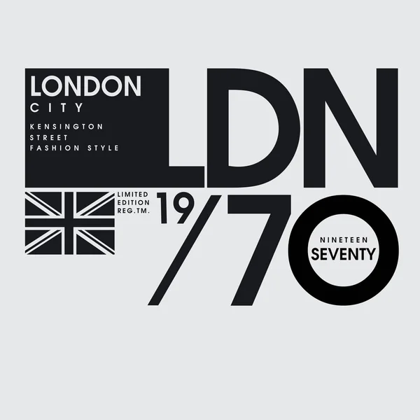 Typographie de Londres — Image vectorielle