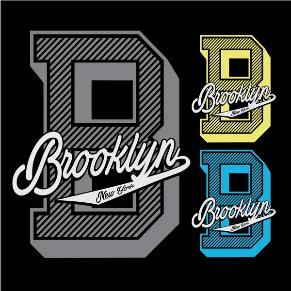 Brooklyn sport typografie — Stockvector