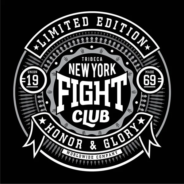Kampfsport Typografie Shirt Grafik — Stockvektor