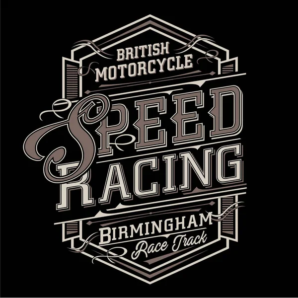 Tipografi, t-shirt grafik yarış motosiklet