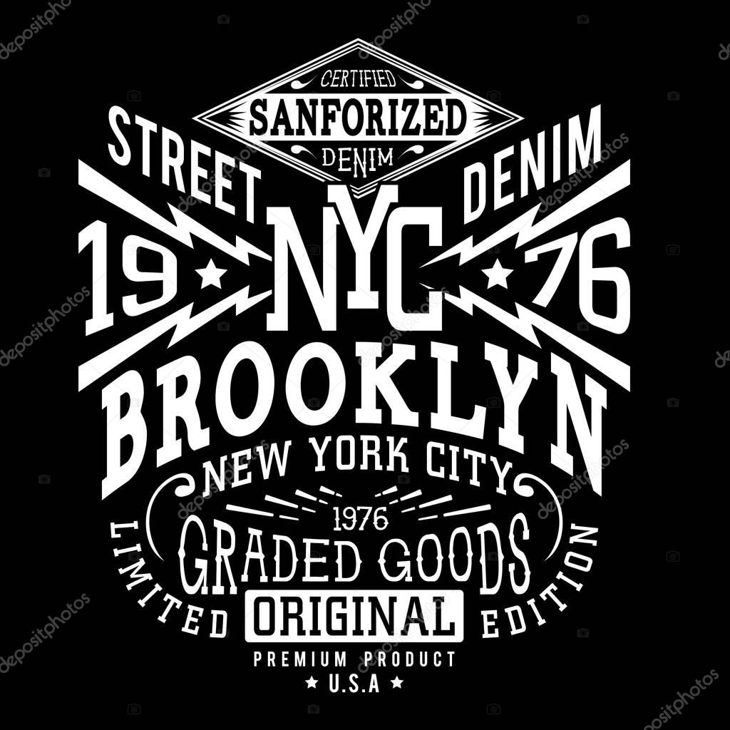 Denim New York typography