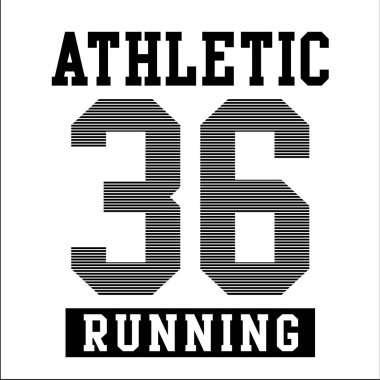 atletik spor tipografi