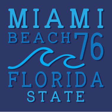Miami beach tipografi