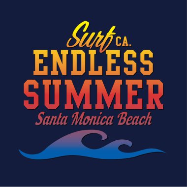 Sörf sporu tipografi