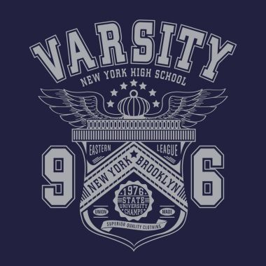 Vintage New York Okulu tipografi