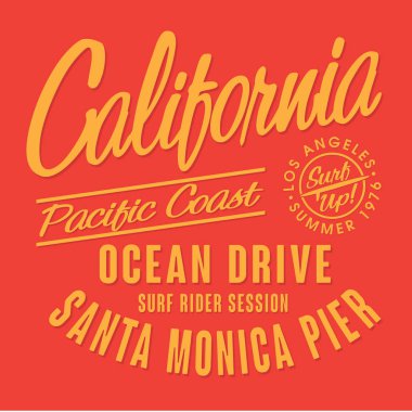 california surf tipografi