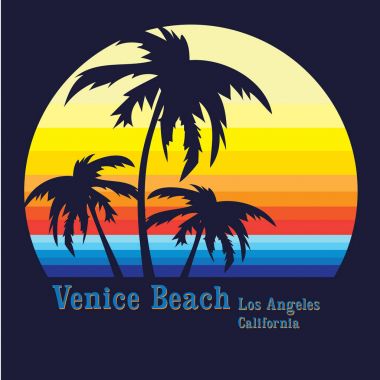 California beach tipografi