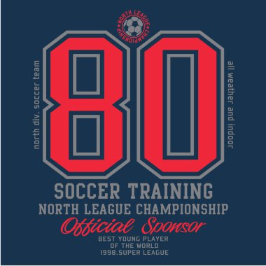 Futbol Spor tipografi