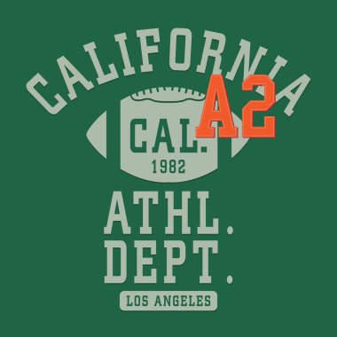 Atletik Spor Futbol tipografi