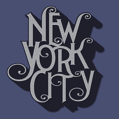 New york city tipografi