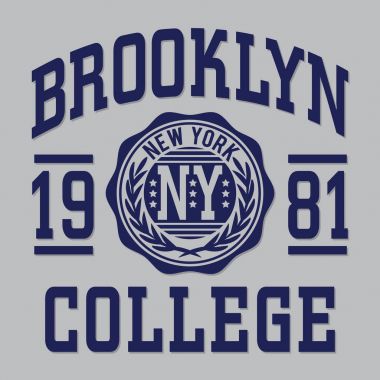 Üniversite Brooklyn tipografi