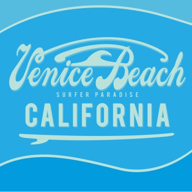 California tipografi, t-shirt grafiği