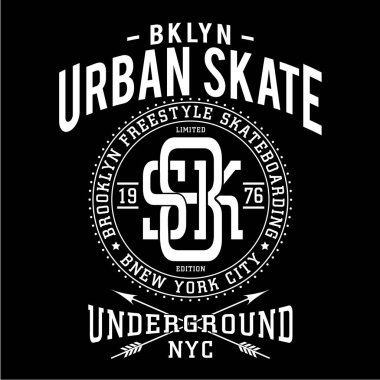 Paten kurulu spor tipografi, tee gömlek, grafik