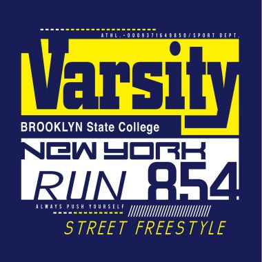 atletik spor tipografi