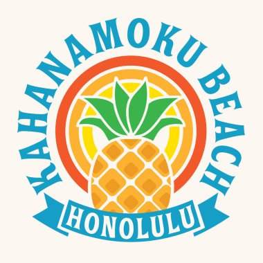 Honolulu beach tipografi