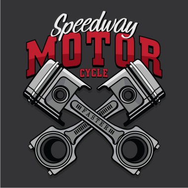 Motosiklet piston tipografi