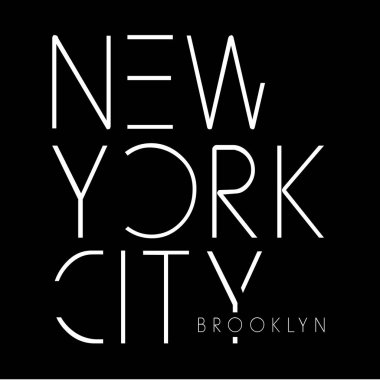 New york city tipografi