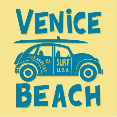 Sörf araba tipografi