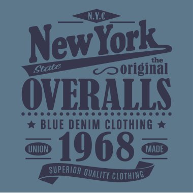 Denim New York tipografi