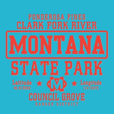 Montana park tipografi