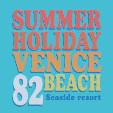 California yaz tipografi, t-shirt grafiği