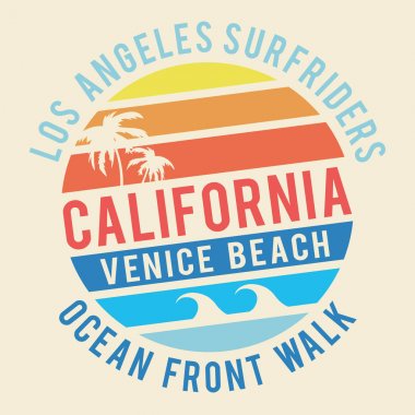 California sörf tipografi, t-shirt grafiği