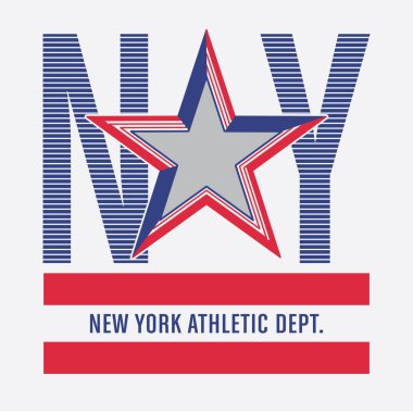 Atletik spor Amerika tipografi