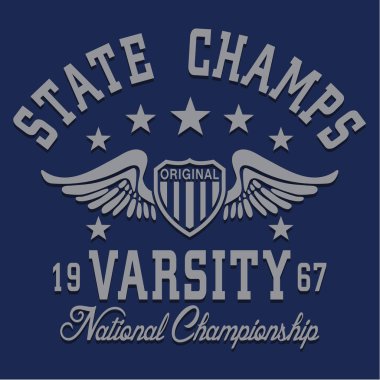 Üniversite Spor tipografi