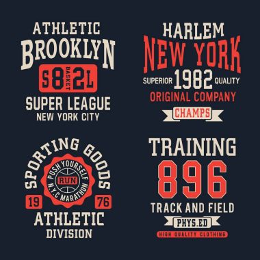 atletik spor tipografi